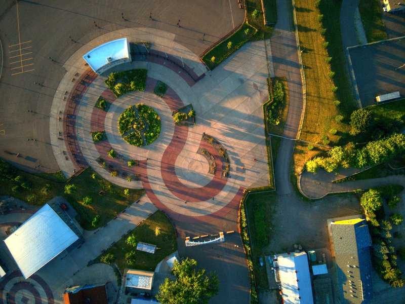 Minnesota State Fairgrounds from above in St. Paul, MN.