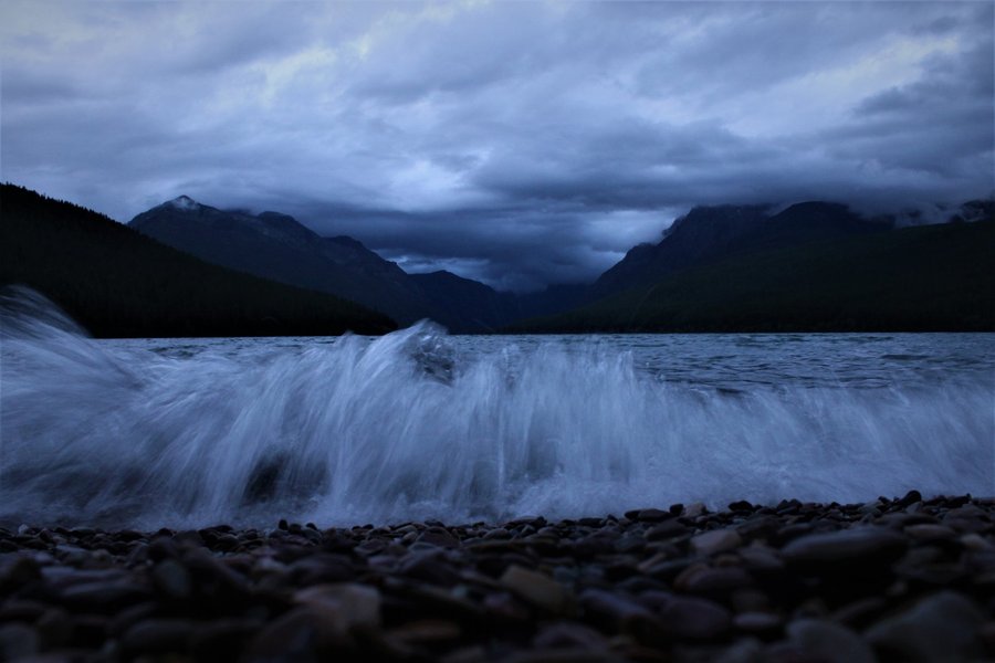Bowman Lake in Glacier National Park.