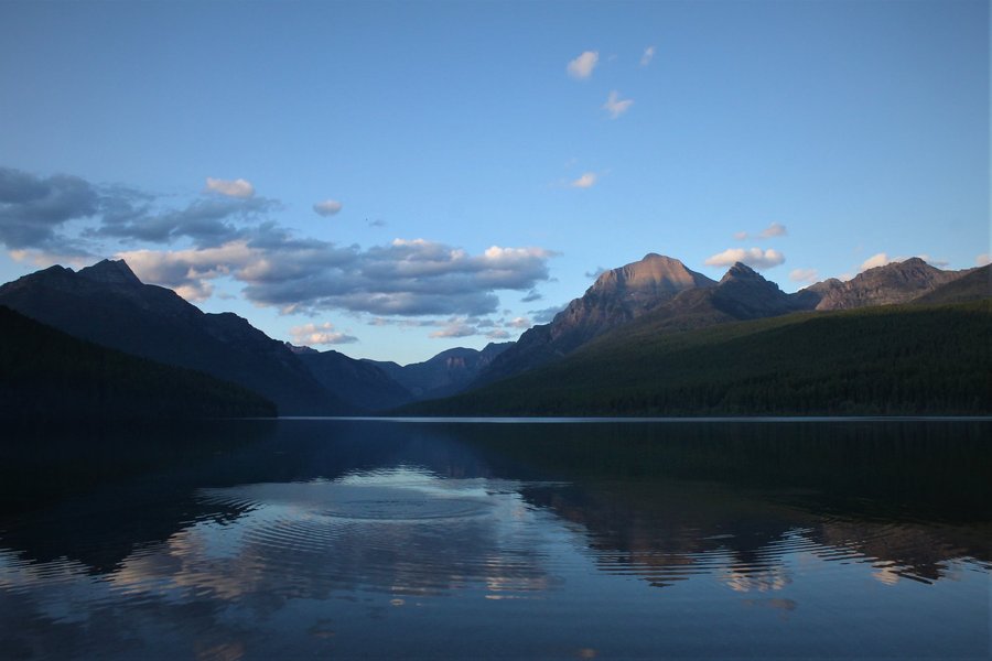 Bowman Lake in Glacier National Park.