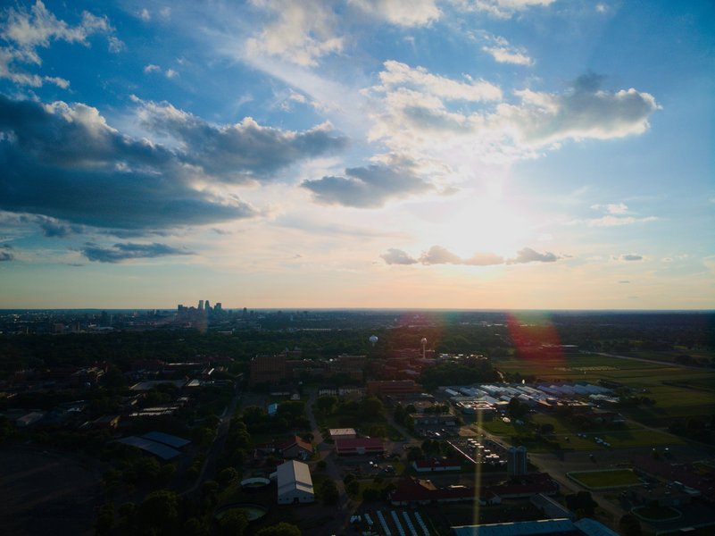 Aerial shot of the St. Paul campus.