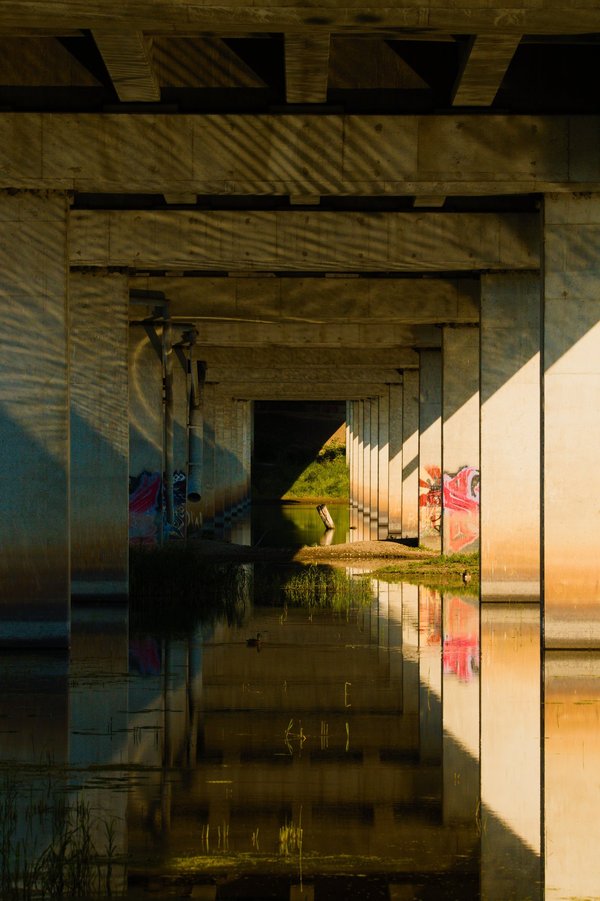 Bridge over Long Meadow Lake, Minnesota Valley National Wildlife Refuge.